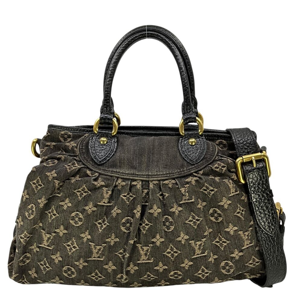 LOUIS VUITTON Monogram Denim Baggy PM Blue